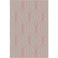 Floyd TS3013 Brown / Pink Hand-Tufted Rug - Rectangle 4' x 6'