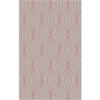 Floyd TS3013 Brown / Pink Hand-Tufted Rug - Rectangle 5' x 8'