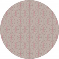 Floyd TS3013 Brown / Pink Hand-Tufted Rug - Round 9'