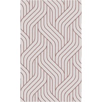 Twist TS3014 Beige / Ultisot Red Rug - Rectangle 3' x 5'