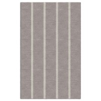 Handmade Gray TVSAJ09CA11 Stripes Rugs