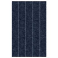 Handmade Navy Blue TVSBL01BL05 Stripes Rugs