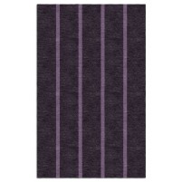 Handmade Purple TVSET01EQ06 Stripes Rugs