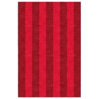 Handmade Red VS4A094A07 Stripe  5X8 Area Rugs