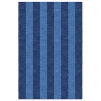 Handmade Blue VSBD07BI06 Stripe  8X10 Area Rugs