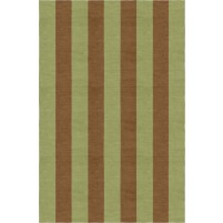 Handmade Olive Brown VSCP07DB04 Stripe Rugs 5'X8'