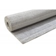 Modern Handloom Wool Silk Blend Grey 5' x 8' Rug