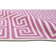 Modern Hand Tufted Wool Pink 5' x 8' Rug