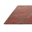 Modern Hand Tufted Wool red 2' x 14' Rug