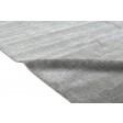 Modern Jacquard Loom Wool Silk Blend Dark Grey 5' x 8' Rug