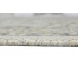 Modern Jacquard Loom Wool Silk Blend Cream 5' x 8' Rug