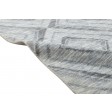 Modern Jacquard Loom Wool Silk Blend Grey 2' x 8' Rug