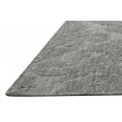 Modern Jacquard Loom Wool Silk Blend Grey 3' x 5' Rug