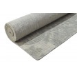 Modern Jacquard Loom Wool Silk Blend Grey 3' x 8' Rug