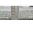 Modern Jacquard Loom Wool Silk Blend Grey 2' x 8' Rug