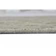 Modern Jacquard Loom Wool Silk Blend Brown 3' x 8' Rug