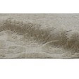 Modern Jacquard Loom Wool Silk Blend Beige 5' x 8' Rug