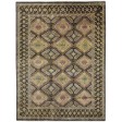 Traditional-Persian/Oriental Hand Knotted Wool Brown 9' x 12' Rug
