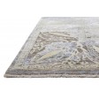 Traditional-Persian/Oriental Hand Knotted Silk Grey 9' x 12' Rug