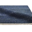 Modern Hand Knotted Wool / Silk (Silkette) Charcoal 2' x 3' Rug