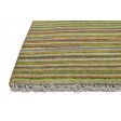 Modern Hand Knotted Wool Green 1' x 2' Rug