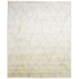 Shag Hand Knotted Wool Beige 8' x 10' Rug