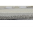 Modern Hand Tufted Wool / Silk (Silkette) Ivory 5' x 8' Rug