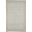 Modern Hand Tufted Wool / Silk (Silkette) Grey 5' x 8' Rug