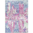 Viola Pink / Wild Blue Yonder Silken Modern 4x6 Rug