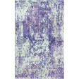 Kimberly Purple / Athens Blue Silken Modern 9x9 Square Rug