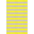 Handmade Silver Yellow HSAE12DJ04 Stripe Rugs 8'X10'