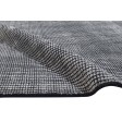 Modern Handloom Wool / Silk (Silkette) Charcoal 4' x 7' Rug