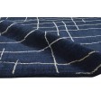 Modern Handloom Silk (Silkette) Charcoal 5' x 7' Rug