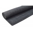 Modern Hand Woven Wool / Silk (Silkette) Charcoal 4' x 6' Rug