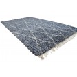 Modern Hand Knotted Wool Charcoal 5' x 9' Rug