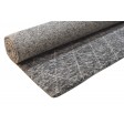 Modern Hand Woven Wool Dark Grey 5' x 8' Rug