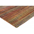 Modern Hand Knotted Wool Rust 2' x 4' Rug