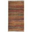 Modern Hand Knotted Wool Rust 2' x 4' Rug
