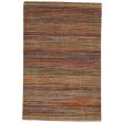 Modern Hand Knotted Wool Rust 4' x 7' Rug