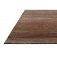 Modern Hand Knotted Wool Rust 5' x 8' Rug