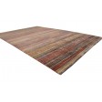 Modern Hand Knotted Wool Rust 6' x 10' Rug