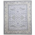 Traditional-Persian/Oriental Hand Knotted Wool Silver 8' x 10' Rug
