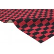 Modern Jacquard Loom Wool / Silk (Silkette) Red 4' x 7' Rug