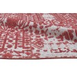 Modern Jacquard Loom Silk Red 5' x 8' Rug