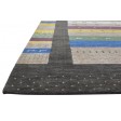 Traditional-Persian/Oriental Hand Woven Wool Charcoal 6' x 8' Rug