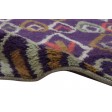 Shag Hand Knotted Wool Purple 4' x 6' Rug