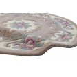 Traditional-Persian/Oriental Hand Tufted Wool pink 4' x 4' Rug