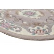 Traditional-Persian/Oriental Hand Tufted Wool pink 4' x 4' Rug