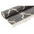 Modern Dhurrie Wool Dark Grey 3' x 5' Rug