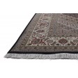 Traditional-Persian/Oriental Hand Knotted Wool / Silk (Silkette) Black 7' x 10' Rug